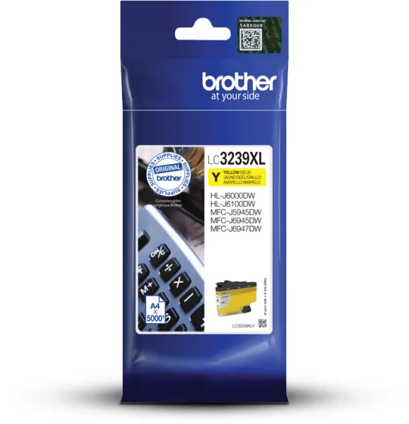 Cartucho de tinta amarillo Brother LC3239XL