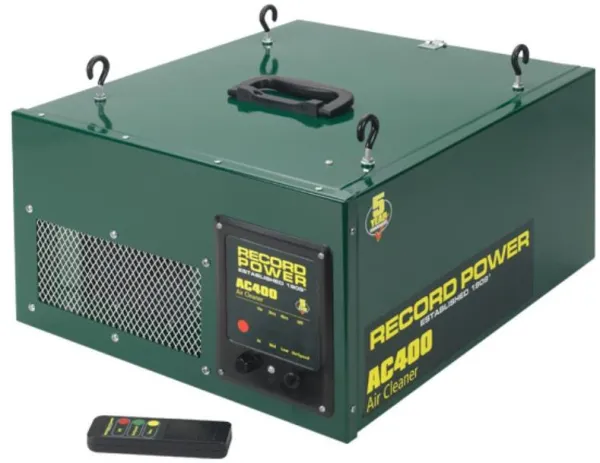 Purificador de aire Record de 3 etapas AC400 con control remoto - 3 velocidades y temporizador