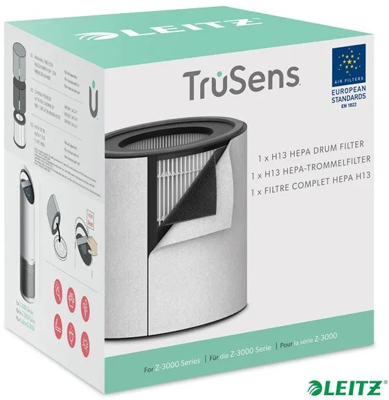 Leitz Repuesto 3 en 1 Filtro HEPA H13 para purificador de aire grande TruSens Z-3000